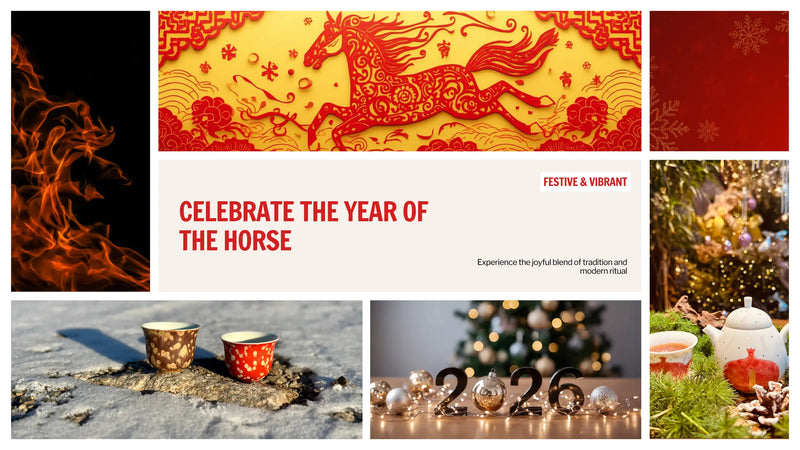 Fire element tea ritual and mindfulness ceremony for the Year of the Horse 2026.