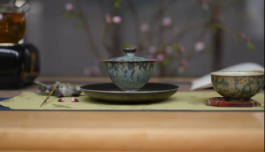 lifestyle snapshot of a classic tea session with Elemental Teaware