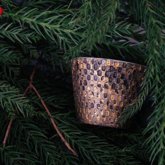Gold & Silver Circular Motif Cup
