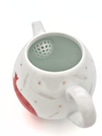 Pomegranate Gold-Painted Teapot Ruby Ember