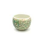 Glazara Emerald Drift ceramic cup interior view showing artisan glaze details and durable construction.