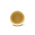 Overhead view of the 50ml Glazara Gilded Zisha teacup revealing its unglazed interior, highlighting the authentic, premium Yixing Zisha clay craftsmanship.