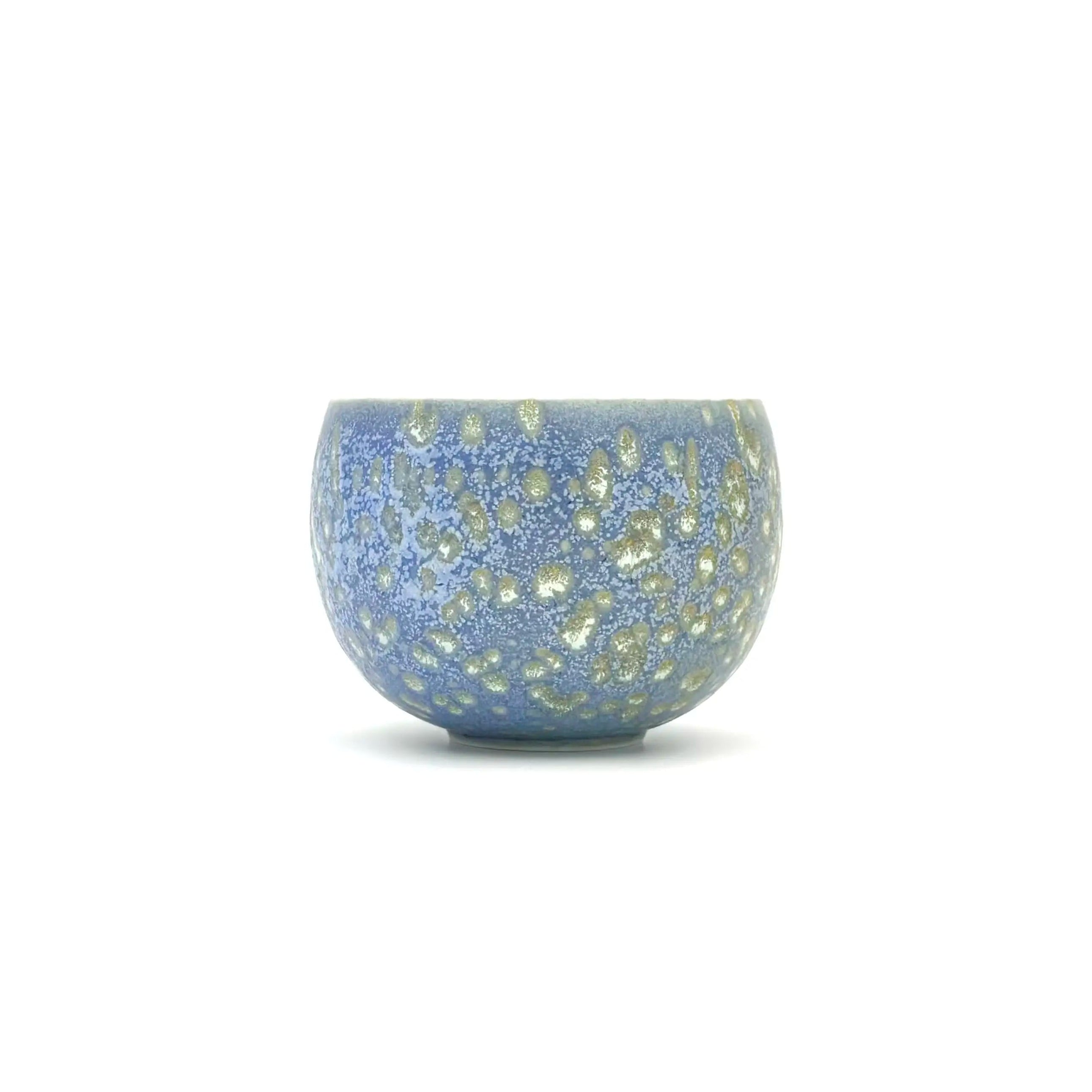 Full front view of the Glazara Promenade Breeze Matcha Latte Cup, featuring a vibrant, en plein air-inspired sweeping glaze.