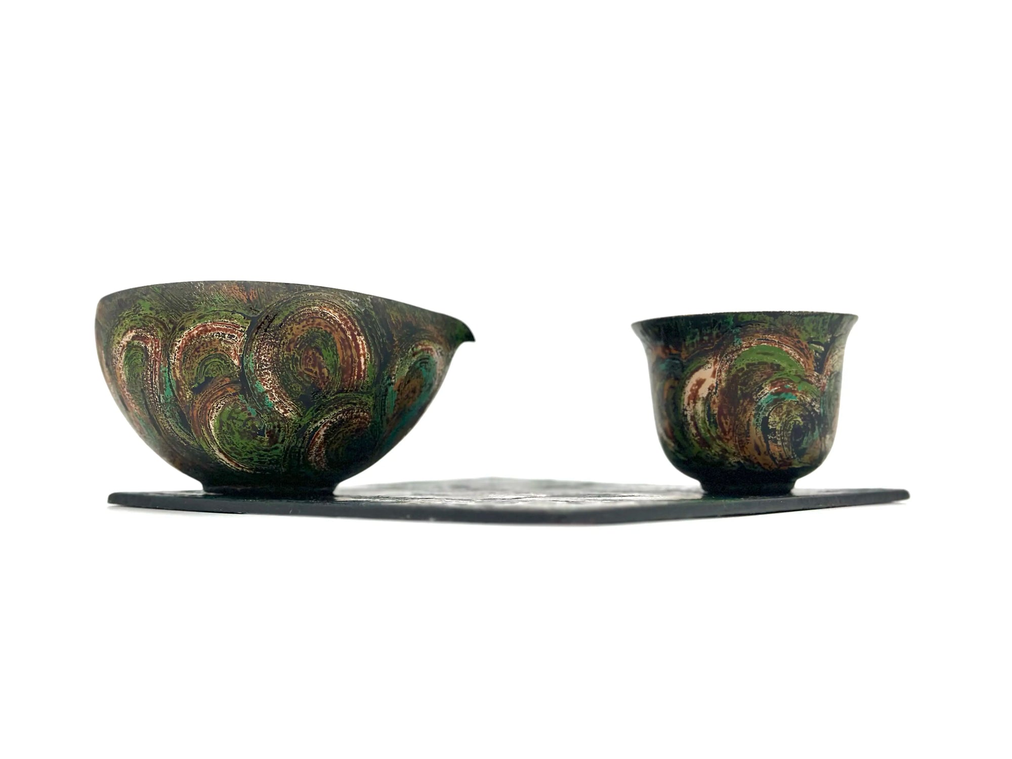 Viridian Twilight Lacquer Gongdao Bei Tea Pitcher 120ml